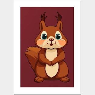 cute Squirrel Posters and Art